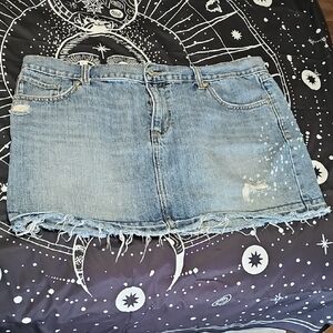 40 Old Navy Distressed Blue Mini Skirt